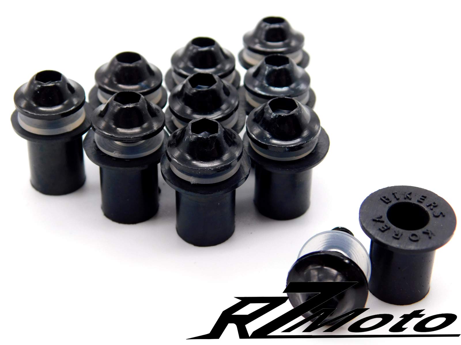 Amazon | RZMoto ABSプラスチックインジェクションブラックスモーク